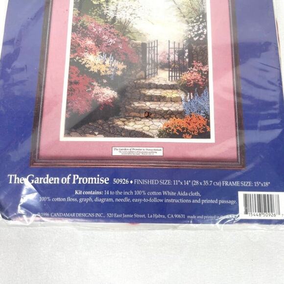 Thomas Kinkade Garden Cross Stitch Kit - Picture 3 of 6